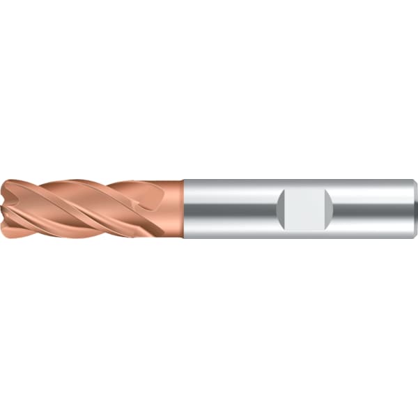Prototyp Metric Corner Radius End Mills, Solid Carbide Shoulder/Slot Mills, MC2 MC232-16.0W4B200C-WJ30ED